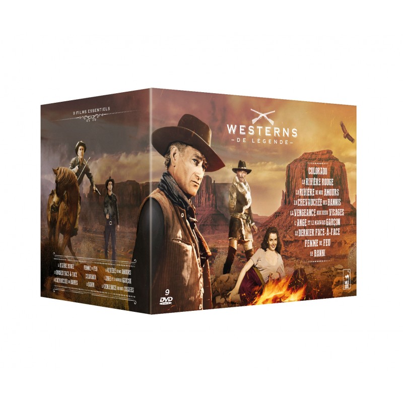 ACHAT COFFRET DVD WESTERNS DE LÉGENDE 9 FILMS